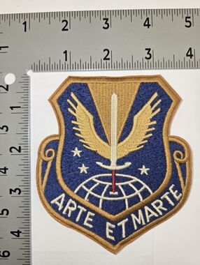 Polo Ralph Lauren Patches Blue and Gold 'Arte Et Marte' Embroidered Patch